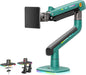 NB Gaming Monitor Arm or for 32 to 60 Inches Screen, Load up to 20 kg, VESA 75/100, RGB-Light, Heavy Duty, Multi Angle Adjustable, Premium Aluminum, Green