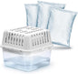 HUMYDRY Moisture Absorber Dehumidifier for Home, Compact Pack of 1 Device of 8.8 Oz With 3 Pre Measured Refills, Fragrance Free Humidity Absorber For Closets Bathroom Bedroom, Ideal For Small Spaces