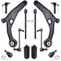 Detroit Axle - Front 12pc Suspension Kit for 09-15 Dodge Journey 2009 2010 2011 2012 2013 2014 2015, 2 Lower Control Arms 2 Lowe
