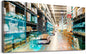 Wibinuki Wall Art Wall Decor Wall Paintings Warehouse management automed robotics,Warehousing and for Living Room Bedroom Bathroom Home Decor Can Be Hung Directly 20"x 40"