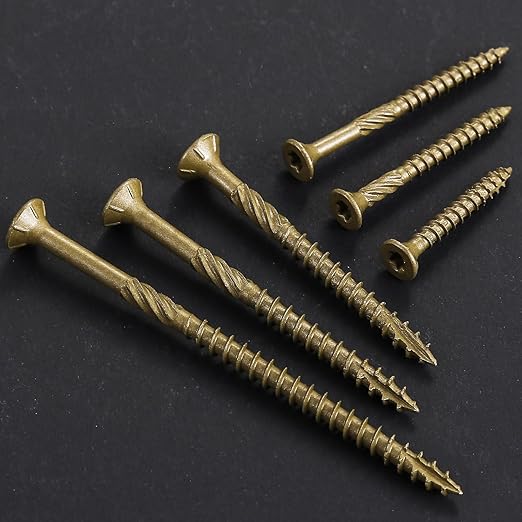 #10 * 3" Deck Screws, (1030pcs) 15 lbs.Exterior Wood Screws, Rust Resistant epoxy Coated, Bronze, T25 Star Bit