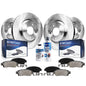 Detroit Axle - Brake Kit for 2011 2012 2013 2014 Ford Mustang, Disc Brake Rotors Ceramic Brakes Pads Replacement : 13.98 inch Fr