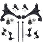 Detroit Axle - Front 12pc Suspension Kit 01-05 Honda Civic 2001 2002 2003 2004 2005, 2 Lower Control Arms 2 Lower Ball Joints 4
