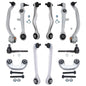 Detroit Axle - 12pc Front End Suspension Kit for Audi A4 A6 Quattro Volkswagen Passat, Upper & Lower Control Arms w/Ball Joint O