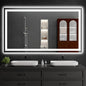 LED Bathroom Mirrors 36"x60" Bathroom Mirror with Lights for Wall, Backlit + Front Lit, 3 Colors, Anti-Fog, Dimmable Brightness for Vanity,Bathroom, Entryway, Living Room