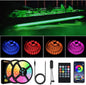 Led Strip Boat Lights Kit, 100FT Bluetooth Multi-Color Marine Pontoon Led Lights, Waterproof Boat Interior Light, Under Gunnel Deck Light, Night Fishing Lighting, APP/Remote Control, Sound Music Sync