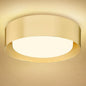 AUTELO Gold Flush Mount Ceiling Light, 16" 5CCT Ceiling Light with Frosted Glass in Gold Finish for Bedroom, C3336-40 BRZ LED