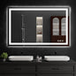 36"x55" LED Bathroom Mirror with Lights, Dimmable，Anti-Fog，Bathroom Vanity Mirror for Wall, Backlit + Front Lit, Memory Function, Shatter-Proof，Tempered Glass