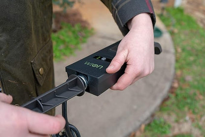 WiOn 50053 Outdoor Wi-Fi Plug-In Yard Stake With Smartphone Or Tablet Automation for up to 12 devices; 3 Grounded Outlets And 6 Foot Cord