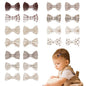 JESSCAT 22 Pcs Hair Clips for Girls with Bows Flower, Fully Lined Alligator Clips and Barrettes, Fabric Handmade Barrettes Hair Accessories for Girls Baby Infants Toddler Kids