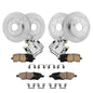 Detroit Axle - Brake Kit for Chevrolet Malibu Pontiac G6 Saturn Aura, Drilled & Slotted Brake Rotors Brakes Pads Rear Brake Cali