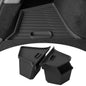 PUOENI New 2025 2026 Model Y Juniper Rear Trunk Storage Bins with Lids 2PCS Refresh Model Y Rear Trunk Storage Box TPE Waterproo