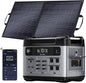 OUKITEL P2001 Plus 2400W Solar Generator with 100W Solar Panel, 2048Wh Solar Power Station with 4 AC Outlets(5000W Peak), 1.5H Full Charging, APP Control Battery Backup for Home, Camping & RVs