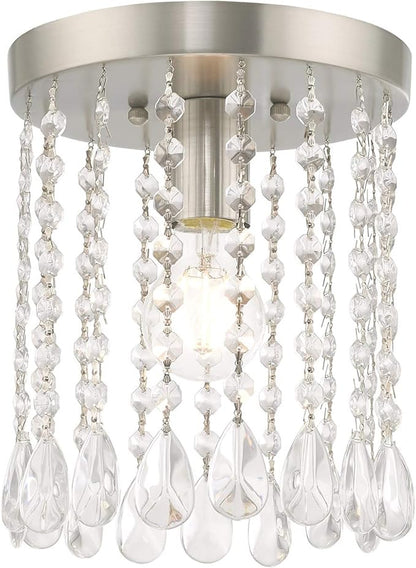 Livex Lighting 1 Lt Brushed Nickel Ceiling Mount