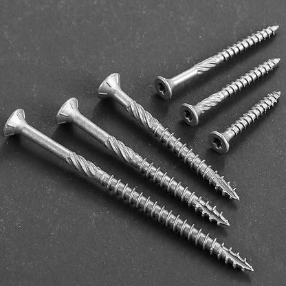 #10 * 2-1/2" 304 Stainless Steel Deck Screws, (1340pcs) 15 lbs.Exterior Wood Screws, Rust Resistant epoxy Coated, Bronze, T25 Star Bit