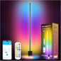 DAYBETTER Smart Floor Lamp, RGBW Corner Lamp Work with Alexa & Google Assistant, Ambient Lighting Floor Lamps for Bedroom, 16 Million DIY Colors, Music Sync, LED Floor Lamp for Living Room