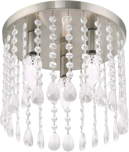 Livex Lighting 3 Lt Brushed Nickel Ceiling Mount