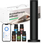 Wireless Hotel Scent Diffuser Starter Kit- Cordless Rechargeable Diffuser for Whole House - Hotel Scents Collection - App Control Waterless Essential Oil Diffuser for Large Room, Studio, Office(Black)