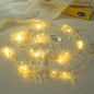 AdasBridal Iridescent Butterfly Fairy Lights, 3.28ft LED Lights Battery Operated, 3-8mm Artificial Beads Mixed 4 Butterflies String Light for Indoor Bedroom Christmas Wedding Party Dorm (2pcs)