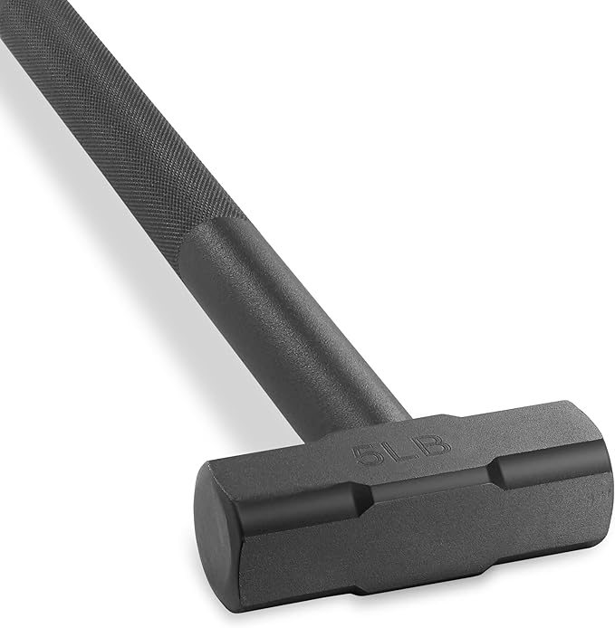 Philosophy Gym Fitness Hammer, 5 LB - Steel Hammer for Strength Training