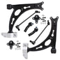 Detroit Axle - Front End 8pc Suspension Kit for Volkswagen Jetta GTI Rabbit Eos Golf Audi A3 R32, 2 Lower Control Arms with Bush