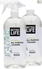 Better Life All Purpose Cleaner - Multipurpose Home and Kitchen Cleaning Spray for Glass, Countertops, Appliances, Upholstery & More - Multi-surface Spray Cleaner - 32oz (Pack of 2) Unscented
