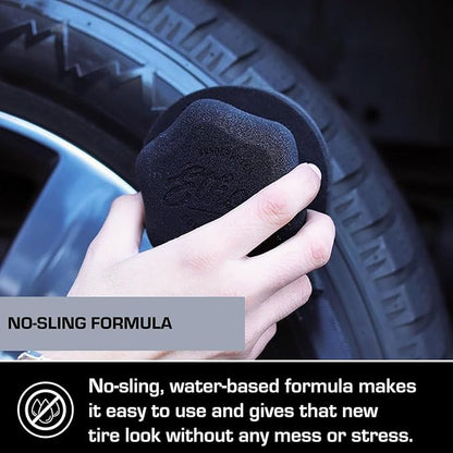 Ethos Graphene Shine - Trim & Tire Shine Spray, High Sheen, Non Greasy, Sling Free Finish! Conditions and Protects Rubber with UV Protection (16 Oz - 2Pack)