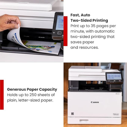Canon Color imageCLASS MF753Cdw II - Wireless Duplex Laser Printer, All-in-One with Scanner, Copier, Fax, Auto Document Feeder, 3 Year Limited Warranty, 35 PPM
