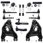 Detroit Axle - New 14-Piece Front Suspension Kit fits 2WD ONLY- (2) Front Lower Suspension Control Arms & Ball Joints, (2) Front
