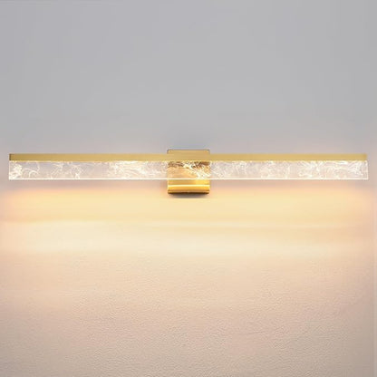 AIJIASI 39-Inch Brushed Gold Vanity Light Fixture, 28W Dimmable LED Modern Light Bar for Bathroom Mirror, Restroom, Bedroom (3000K)