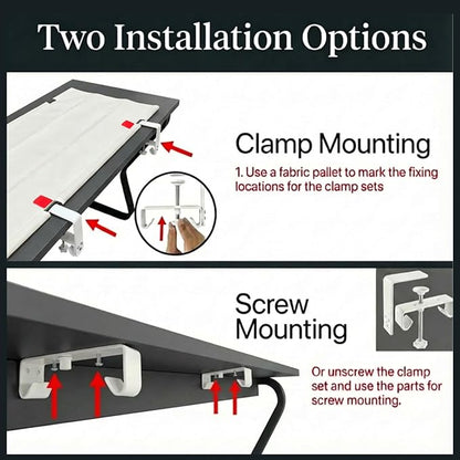 [Upgraded] Under Desk Cable Management, 48" Cord Organizer, with Silicone Pads (No Scratch!), 16 Cable Ties, Washable PE Honeycomb Base,Fits Any Desk 0-2.1", No Stinky Cardboard!Beige 48"L x 6"W