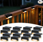 SOLPEX Solar Deck Lights, Solar Step Lights for Outside Waterproof Led Stair Light for Outdoor Fence, Balcony, Patio, Railing, Front Porch, Yard and Pathway(16pack Warm White)