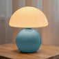 NIORSUN Mushroom Lamp Table Lamp for Bedroom, Portables Cordless Table Lamp,Wireless lamp,Small Bedside Table Touch Lamps for Living Room,Mini Mushroom 5200mAh Battery Operated Lamp Modern Blue