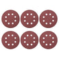 HARFINGTON 20 Pcs 5 Inch Sanding Discs, 320 Grit Hook and Loop Sandpaper, 8-Hole Aluminum Oxide Orbital Sander Sandpaper for Woodworking Automotive Metal Polishing, Red