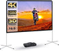 Portable Projector Screen 60inch,Movie Projection Screen,Indoor Projector Screen and Stand, 16:9 Projector Screen 4K HD Wrinkle-Free Lightweight