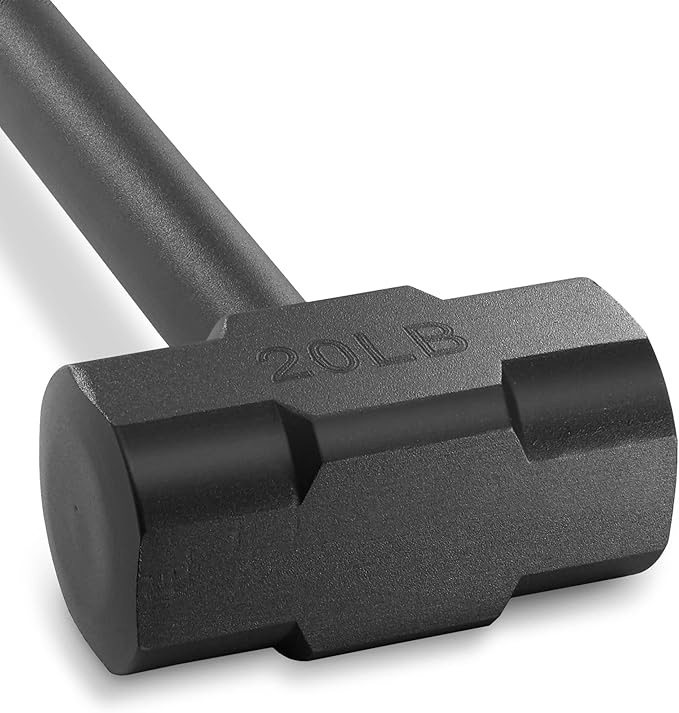 Philosophy Gym Fitness Hammer, 20 LB - Steel Hammer for Strength Training
