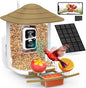 birdsnap® TUC Smart Bird Feeder with Camera 2K HD, Solar Panel 32GB Card 4-in-1 Perch, 160°View Auto Detect & Notify AI Identify Video Bird Camera Wireless Outdoors Ideal Gift for Birds Lover