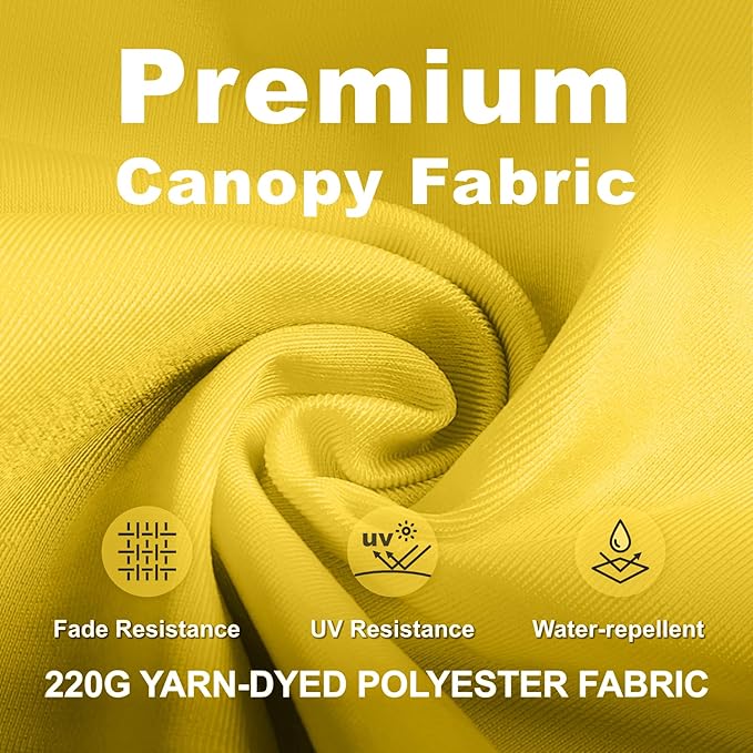 11FT Cantilever Umbrella with Base Large Curvy Outdoor Aluminum Offset Umbrella w/ 360° Rotation, UV Resistant Canopy for Patio, Garden, Backyard, Sunshine Yellow
