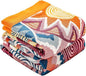 King Throw Blanket for Bed 100% Cotton Boho Oversized Soft Cozy Muslin Quilt Blanket Double Embroider Sun, Vintage Farmhouse Cottage Woven All Season Blankets for Bedding Couch,90"×98"