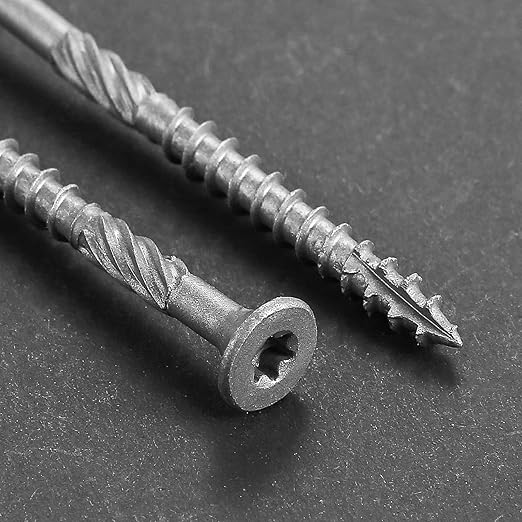 #10 * 2-1/4" 304 Stainless Steel Deck Screws, (194pcs) 2 lbs.Exterior Wood Screws, Rust Resistant epoxy Coated, Bronze, T25 Star Bit