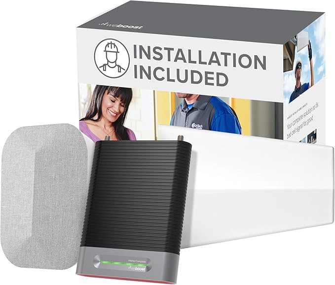 weBoost Installed Home Complete - Cell Phone Signal Booster Kit | Boosts 4G LTE & 5G for Entire Home | All U.S. Carriers - Verizon, AT&T, T-Mobile & more | Made in the U.S. | FCC Approved (mod. 47444)