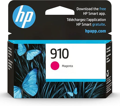 HP 910 Magenta Ink Cartridge | Works with OfficeJet 8010, 8020, Pro 8020, 8030 | Eligible for Instant Ink | 3YL59AN