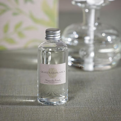 Zodax Grand Casablanca Porcelain Oil Diffuser Refills - 3.38 Oz/2 Count - Magnolia Petals