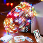 50LED Fairy Lights USB & Battery Powered, 16Ft Mutilcolor Fairy String Lights with 8 Modes & Timer, Cuttable Copper Wire Waterproof Twinkle Light Indoor Outdoor for Bedroom Wedding Christmas Decor