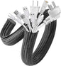 AGPTEK Cable Sleeve Cover, 10ft - 1.5 inch Desk Cord Organizer Cable Hider, Home Office Wire Management Computer TV Wire Loom Tubing, Pet Proof Cord Protector, from Cat Dog Chewing, Black