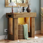 Unikito 39" Entryway Table with Socket and Sensor Light, Narrow Console Table with Storage Behind Couch, Farmhouse Entryway Table for Hallway, Behind The Couch, Living Room, Foyer
