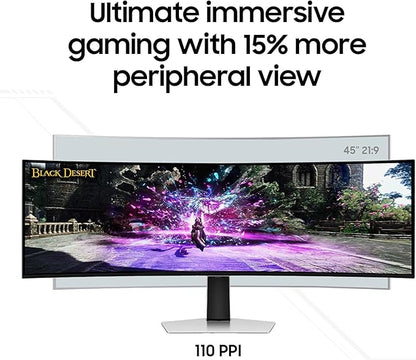 Samsung 49" Odyssey OLED (G93SC) Series Curved Gaming Monitor w QD-OLED, 240Hz, 0.03ms, DQHD, G-Sync Compatible, AMD FreeSync Premium Pro,Height Adjustable Stand,3 Yr Warranty,LS49CG932SNXZA