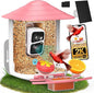 birdsnap® TUC Bird Feeder with Camera 2K HD, Solar Panel 32GB Card 4-in-1 Perch, 160°View Auto Detect & Notify AI Identify Video Bird Camera Wireless Outdoors Ideal Gift for Birds Lover