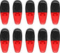10 Magnetic Memo Holders Set - Large Clip, Plastic - TRed