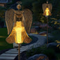 Angel Stake Solar Lights 40.94 Inch, Auto On/Off LED Pathway Lights for Yard Patio Cemetery, Waterproof Outdoor Decor Christmas Memorial Gift for Women Mom